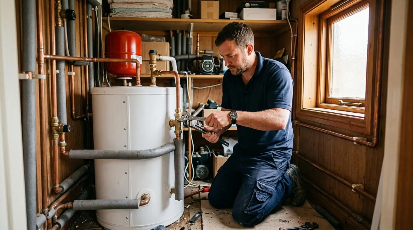 Unvented cylinder system in Blackburn